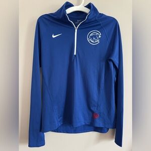 Nike Dri-Fit Chicago Cubs Blue Quarter Zip Medium